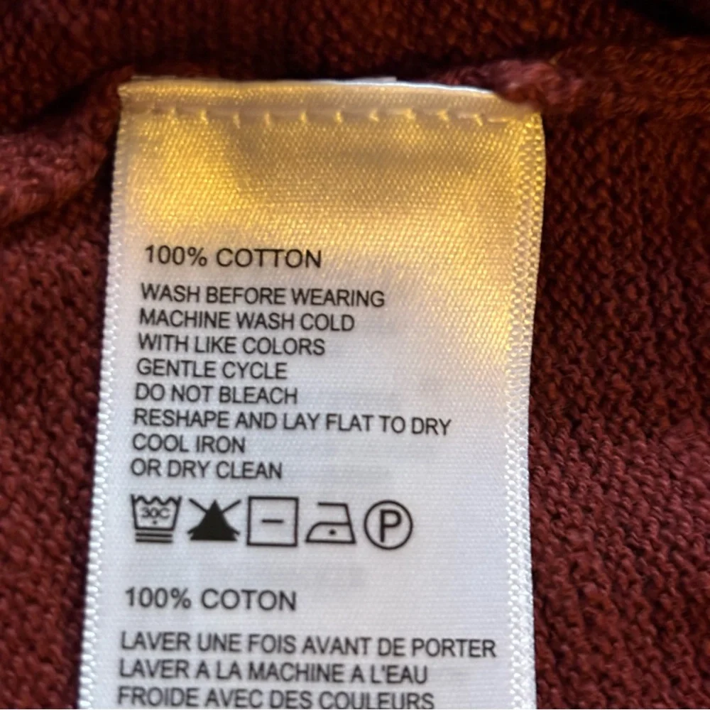 Tommy Bahama Half Zip Cotton Sweater Maroon Red Size XL Quarter Zip